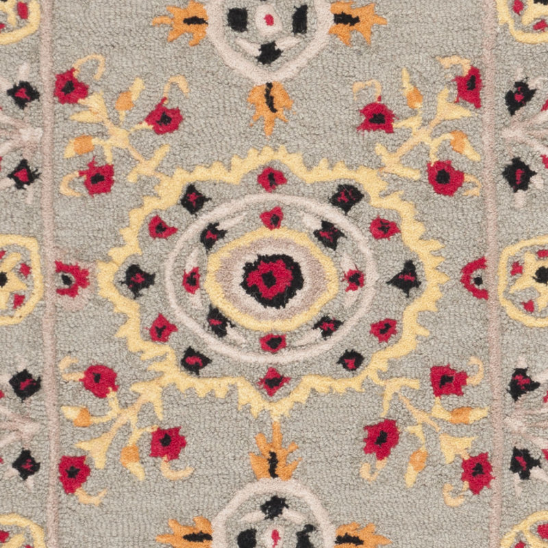 Eatonville Hand Tufted Wool Floral Rug, Round 5'