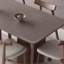 Ensemble de table de salle à manger en bois massif de style rétro français-106474148