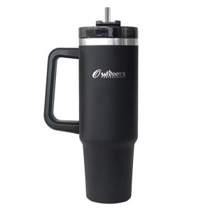 Outdoors Professional 40oz. Double Wall Insulated Travel Tumbler with Straw