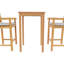 Outdoor 3 - Piece Teak Bistro Set with Cushions