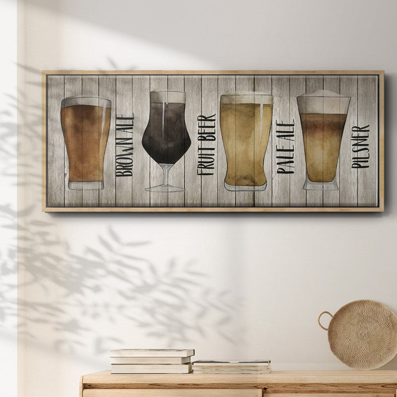 Beer Chart I- Framed Canvas