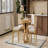 5-Piece Retro Functional Dining Table Set Round Table And 4 Upholstered Chairs, Extendable-1812803299