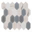 Astor 2" x 4" Elongated Hexagon Glass Mosaic Wall Tile-80834153
