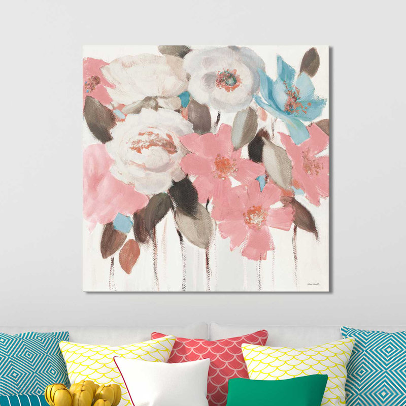 «Spring Promise of Giverny I», reproduction de peinture acrylique, H 28 po x l 28 po x P 1,5 po, Toile tendue