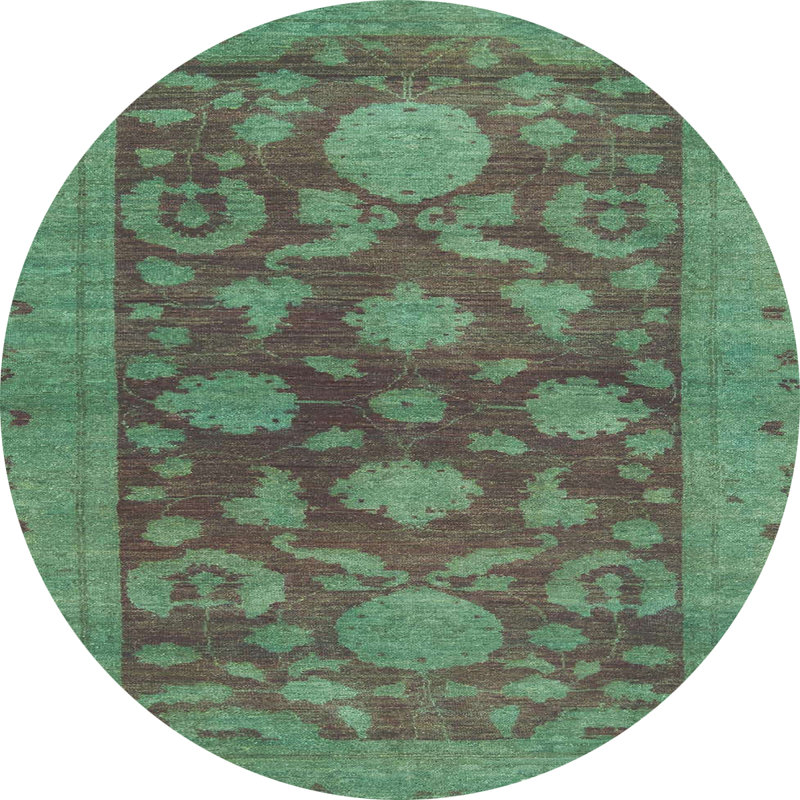 Tapis abstrait moderne 2706, Rond 7 pi