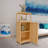 41-inch Multi-scene Use Large Capacity Single Door Locker with One Shelf - Natural Bamboo