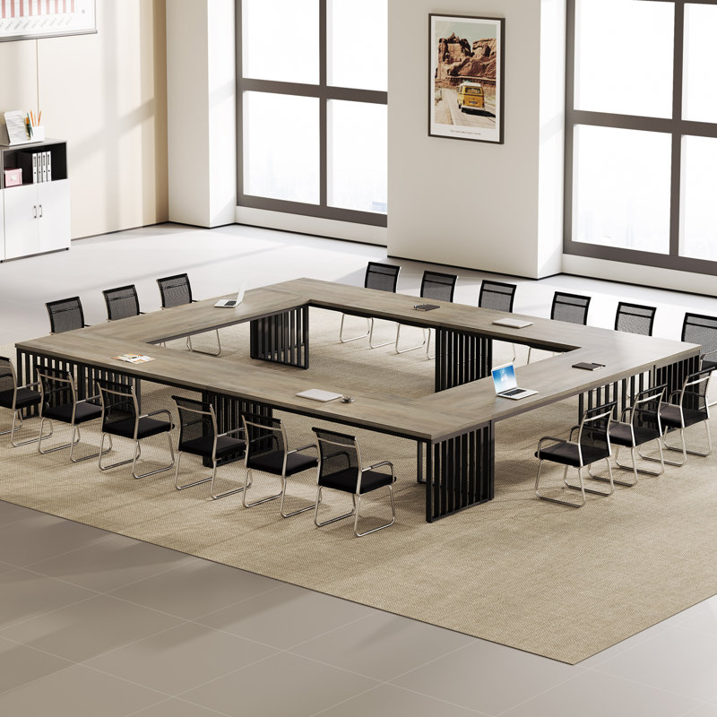 Table de conférence 78,74 pouces, Gris
