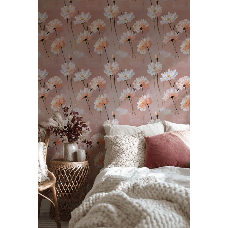 Murale peinte Blush Daisy