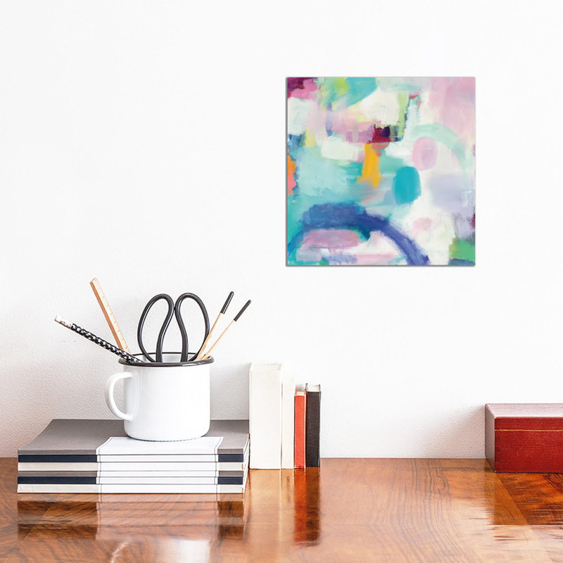 Trial And Airy Bright by Mary Urban - Wrapped Canvas Painting, 30.48 cm H x 30.48 cm W