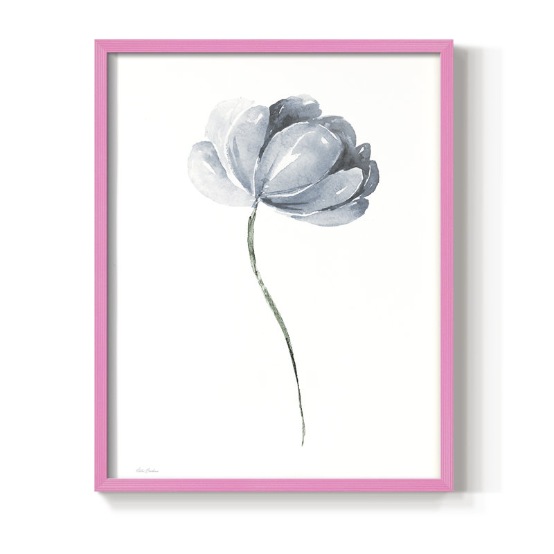 "Tulipe I", H 15 po x l 12 po, Rose