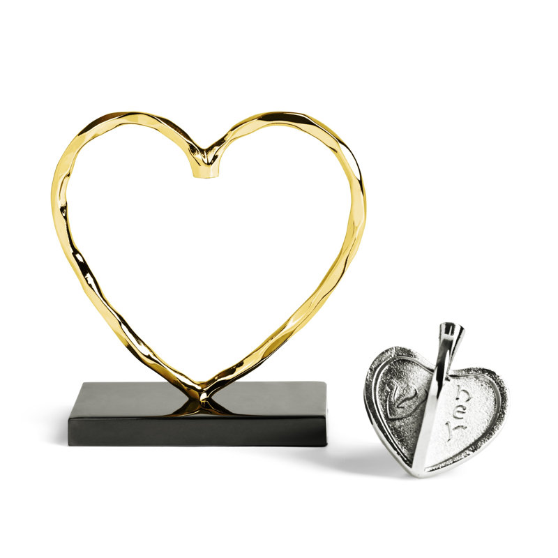 Heart Dreidel Sculpture