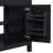 " Modern Black Double Sink Bathroom Vanity Set With Storage Solutions