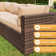 6 - Person Outdoor Seating Group with 44 Inch Fireplace Table, Patio Sectional Sofa Set 