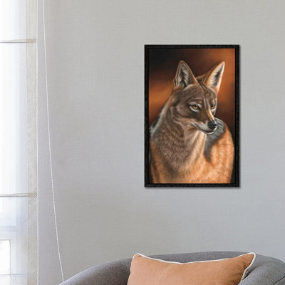 Jackal by Richard Macwee - Floater Frame Gallery-Wrapped Canvas Giclée on Canvas
