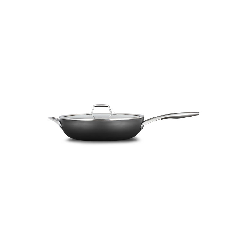 Calphalon 13" Hard-Anodized Nonstick Aluminum Skillet with Lid