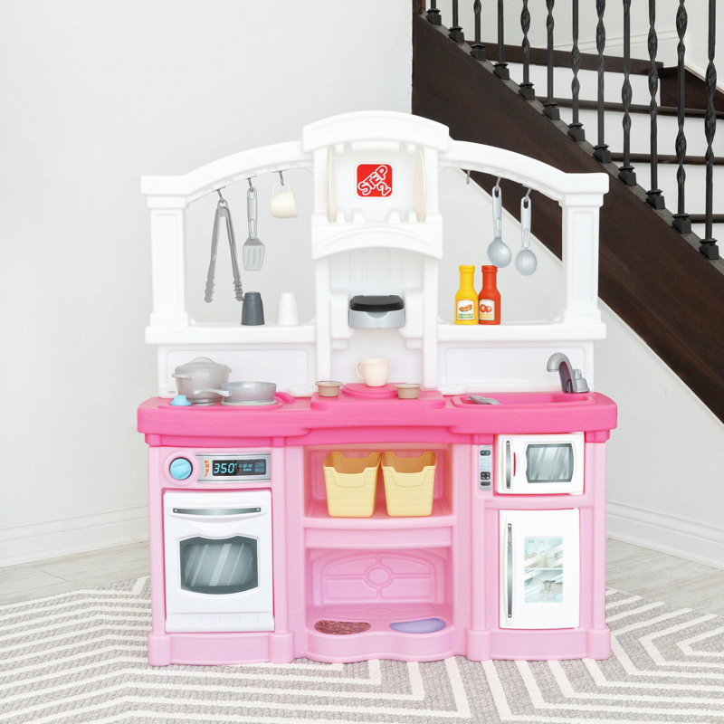 Step2 Fun with Friends Play Kitchen Set, Pink/White