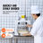 Manual Dough Divider 18PCS Hand Press Dough Cutter Bread Maker for Bakery