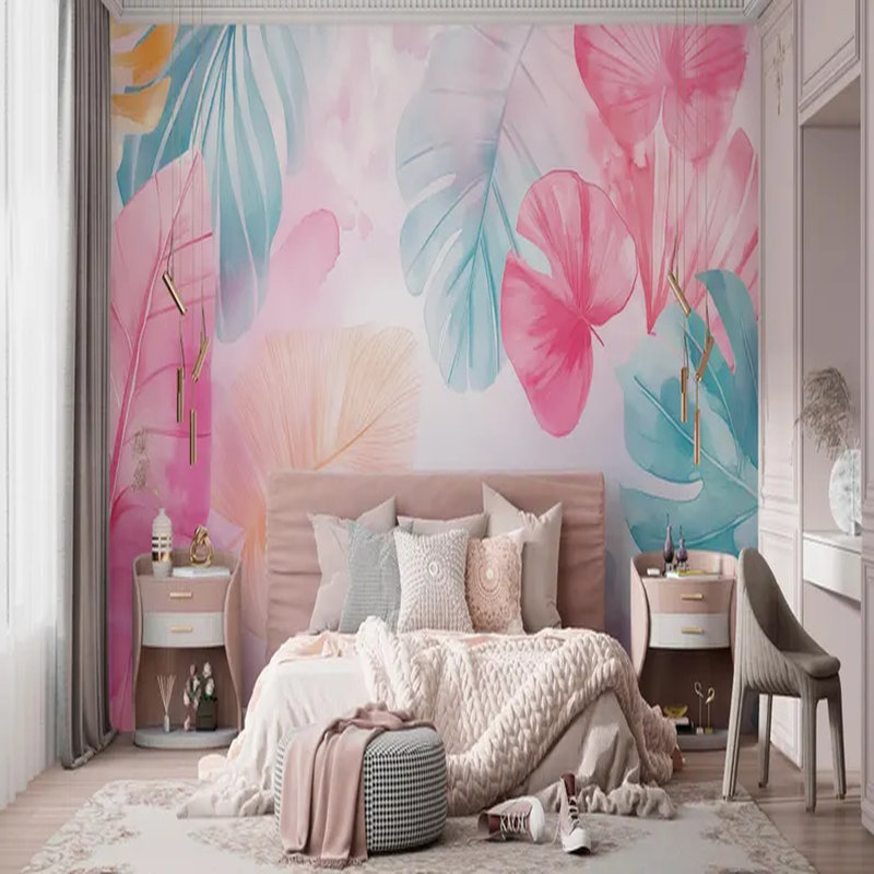 Tropical Pastel Dream, 108" L x 96" W