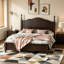 Structure de lit plateforme double en bois-1372250917-1371683501