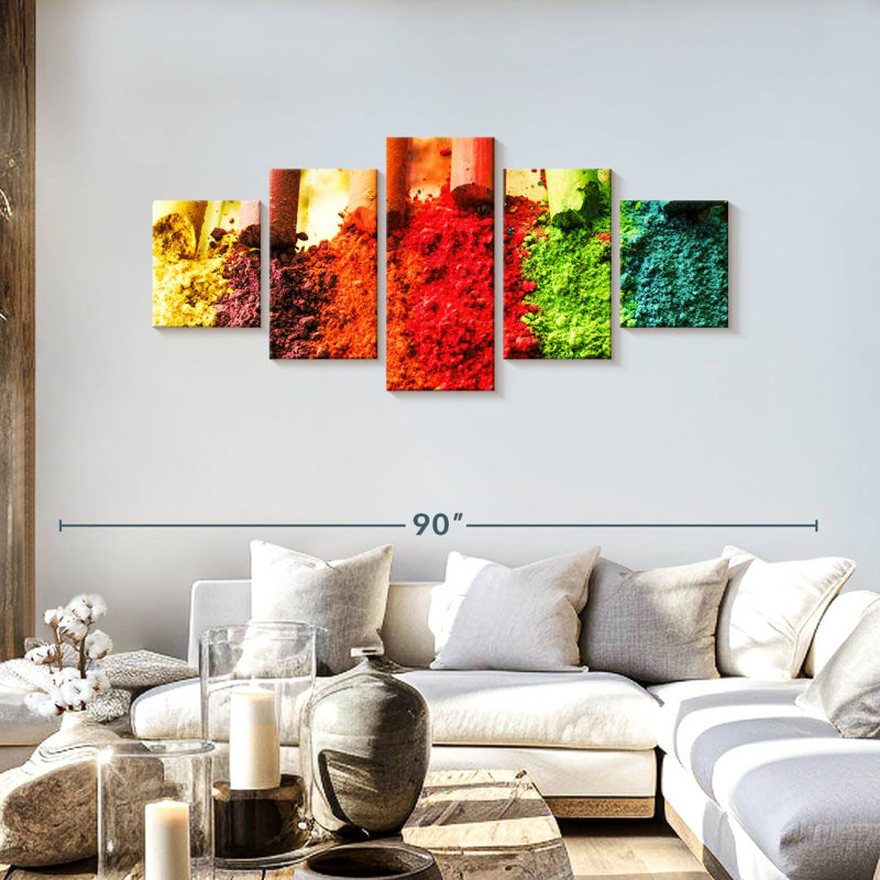 Crushed Chalks, 30" H x 68" W