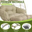 Chaise en métal rotin pour 2 personnes