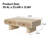 Rounded Edge Coffee Table with Floral Pattern Solid Wood Drawer