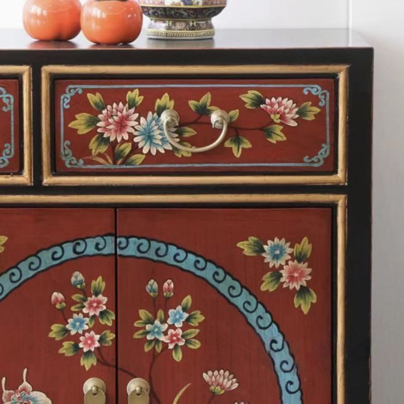 Buffet grande capacité à peinture rétro