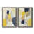 Toile avec cadre gris