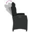 Banc de patio inclinable Red Barrel Studio® avec coussins en poly rotin-2099414801