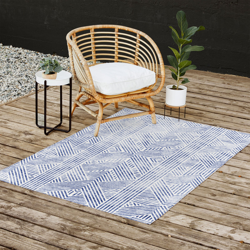 Tapis rectangulaire Laisha avec envers antidérapant, Rectangle 4 pi x 6 pi