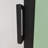 Semi-Frameless Folding Pivot Hinged Shower Door 34"W x 72"H,1/4" (6mm) Tempered Glass,Bathroom Bifold Panel, Reversible Installation,Matte Black