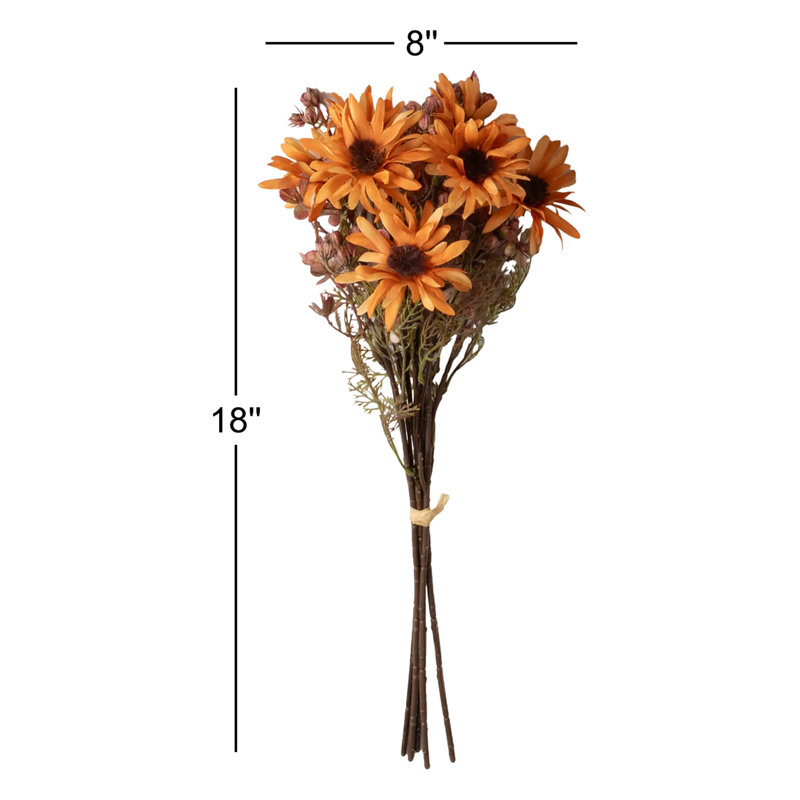 18" Artificial Cheery Fall Cosmos Bundles Set of 3, Multicolor
