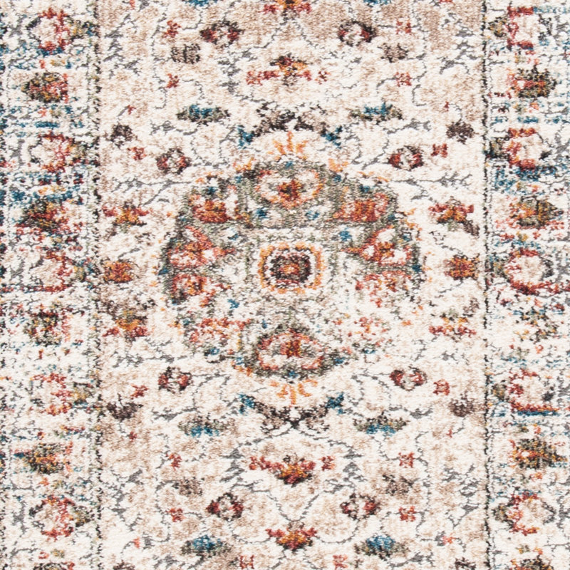 Tapis oriental ivoire Cooksey, Rectangle 2 pi 7 po x 5 pi
