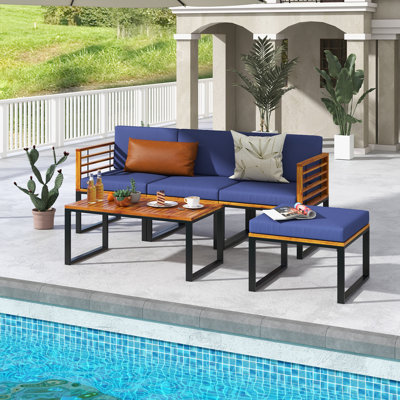 Kui 4 - Person Seating Group with Cushions
