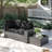 2 -Person Rattan Patio Safo With Cushions-120921341-120921340