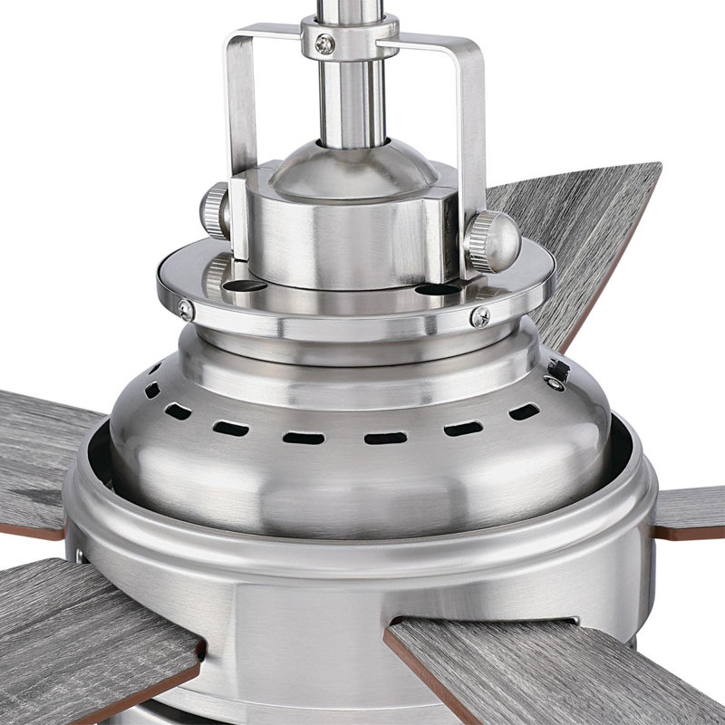 Genna 52'' Ceiling Fan with Light Kit, Brushed Nickel