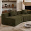 Canapé d'angle modulaire incurvé, canapé semi-circulaire nuage avec assise profonde et confortable, canapé lounge moderne avec 4 coussins, canapé combinable flexible pour salon, chambre et maison-133933897
