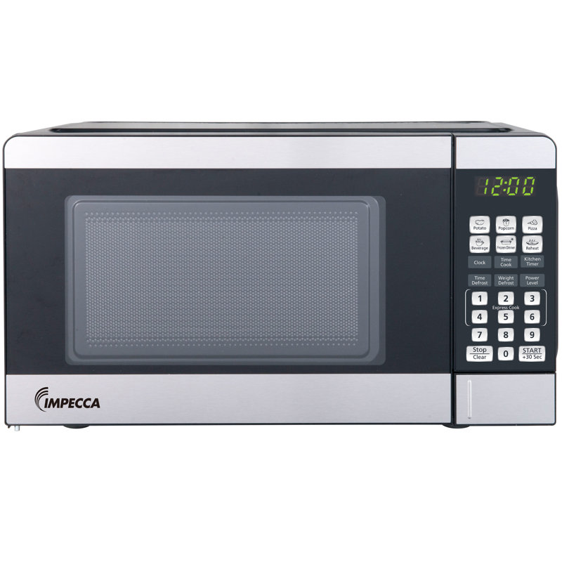 Impecca USA 0.7 Cubic Feet 700 Watt Countertop Microwave