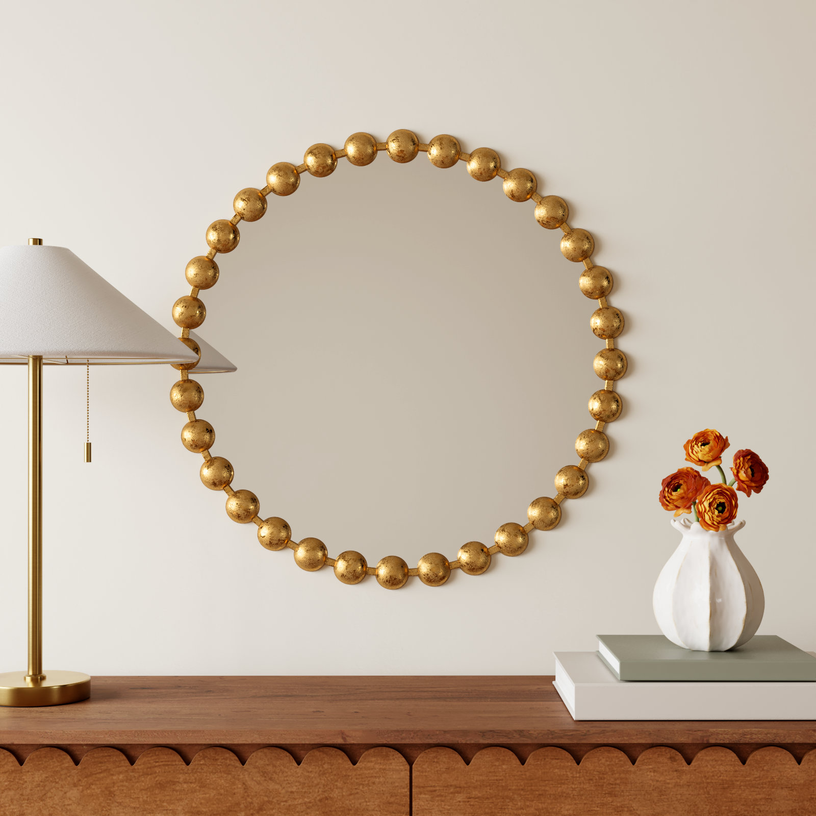 Marlowe Accent Mirror, Gold, 27" x 27"