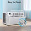 10,000 Btu Window Ac,Cools 450 Sq.ft, 6-In-1 Modes, Remote Control, Easy Install & Energy Saving, White