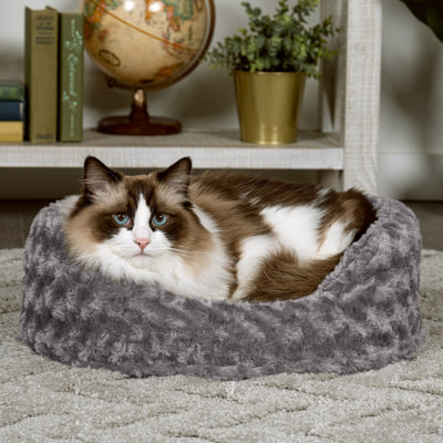 Ultra Plush Oval Donut Dog Bed