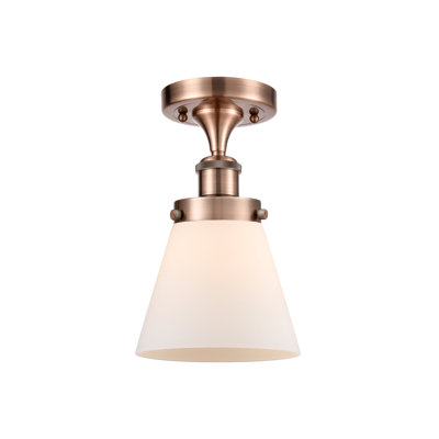 Plafonnier semi-encastré 1 lumière Ballston Urban Cone