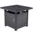 Asheka 28" L x 28" W Handwoven Rattan Outdoor Propane Gas Fire Pit Table With Lid-1799061776