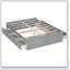 Structure de lit plateforme en bois avec 6 tiroirs