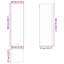 Vidaxl Hanging Cabinet Riga White 40 X 31 X 100 Cm Engineered Wood-121217432-121217418