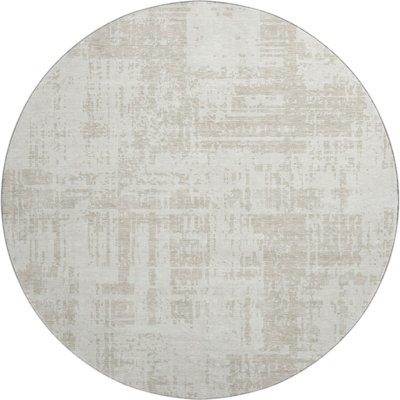 Premium Machine Washable Prisco Ivory Rug