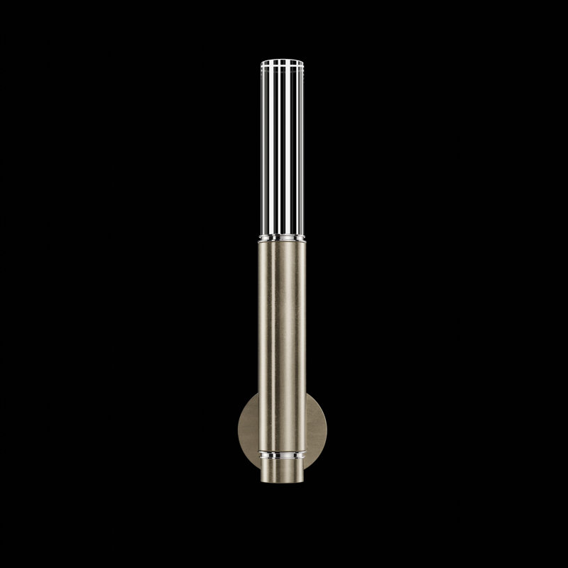 LED Wallchiere, Soft Gold Leaf/Nickel