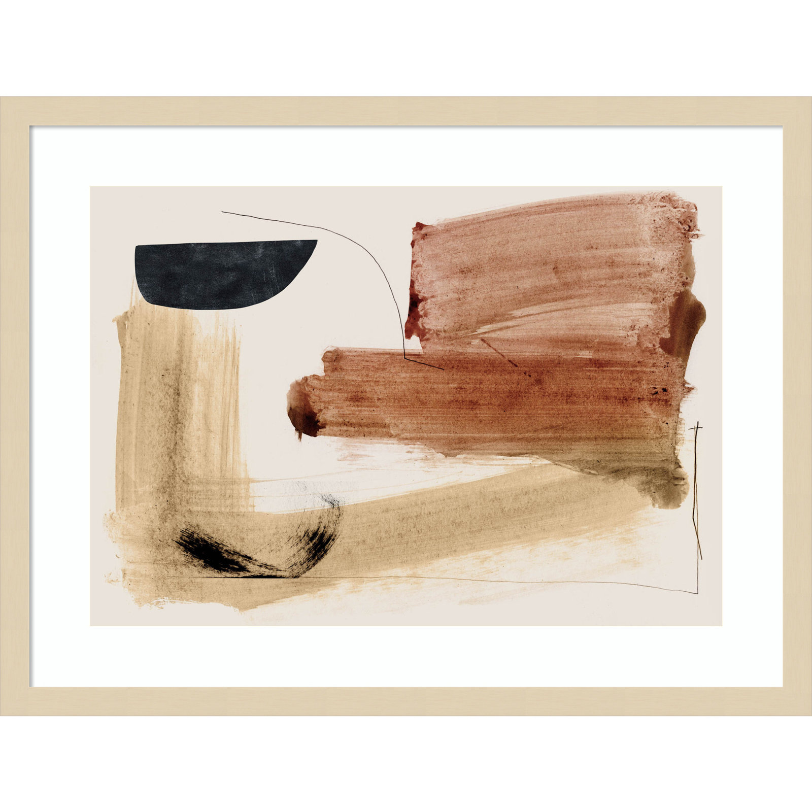 Cooking by Dan Hobday Wood Framed Wall Art Print, Brown, 19" H x 25" W