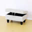 Repose-pieds avec rangement et repose-pieds, cadre robuste en tissu pour salon