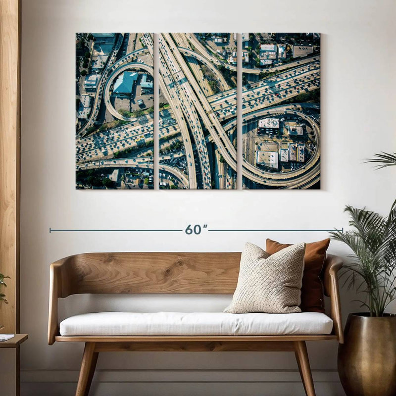 LA Freeway Interchange, 32" H x 50" W